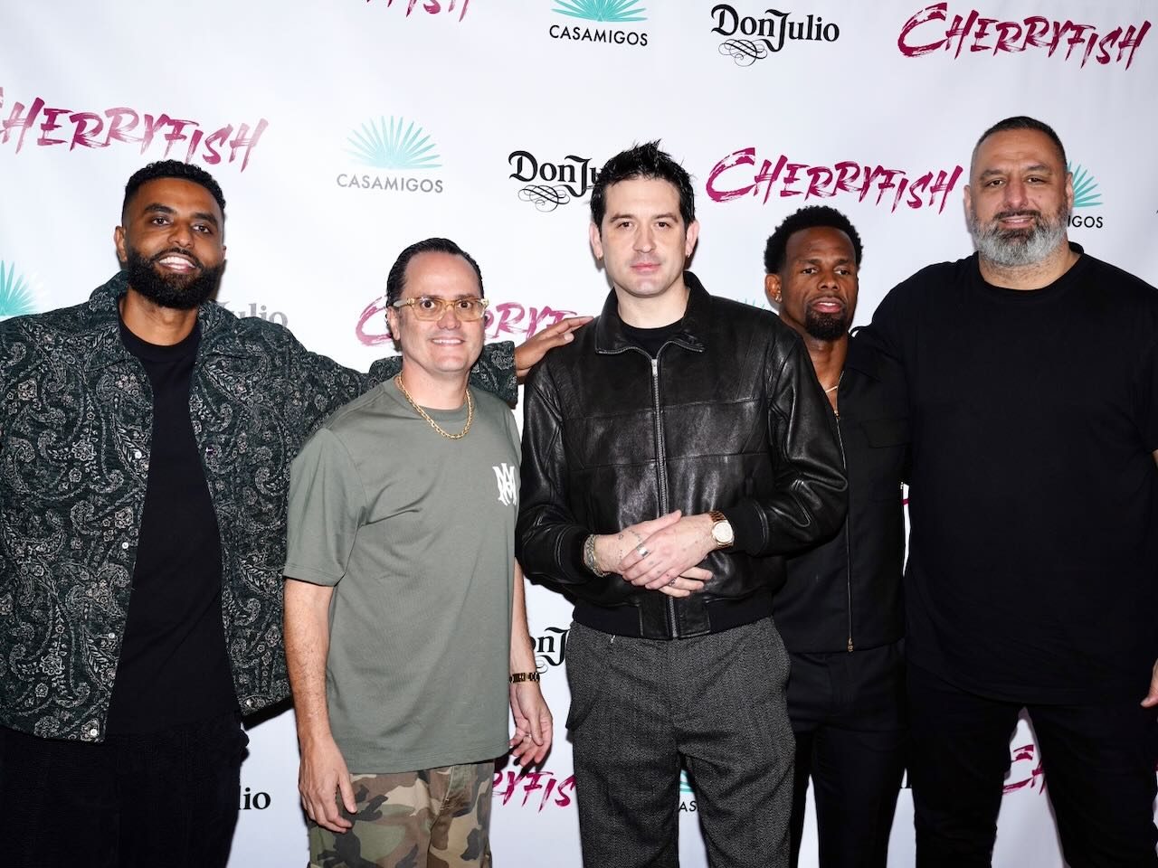 G-Eazy with Cherryfish partner Carlos Becerra and guests at a private event in Pacific Beach San Diego