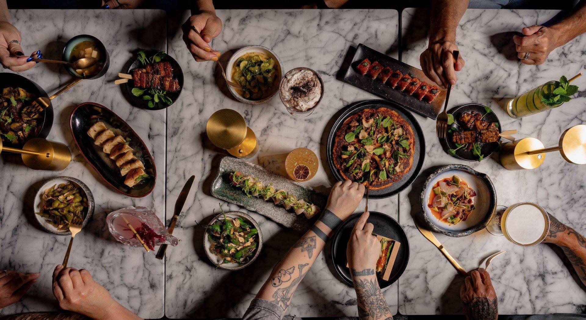 Cherryfish table spread